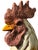 Large Vintage Mid Century Hand Painted Ceramic Rooster & Sunflowers Statue/Figurine For Sale In Los Angeles - Image 6 of 10