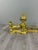 Metal Late 19th Century Louis XVI Style Gilt Bronze Andirons, Set of 3 For Sale - Image 7 of 8