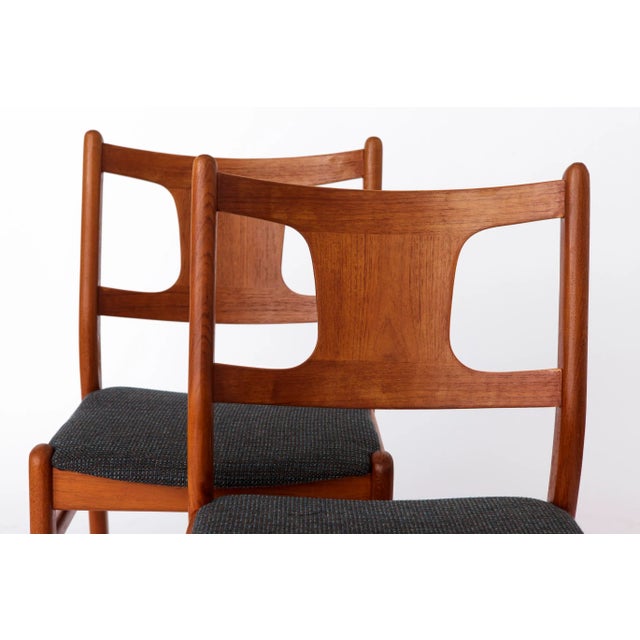 Wood Set of Vintage Danish Dining Chairs, 1960s For Sale - Image 7 of 9