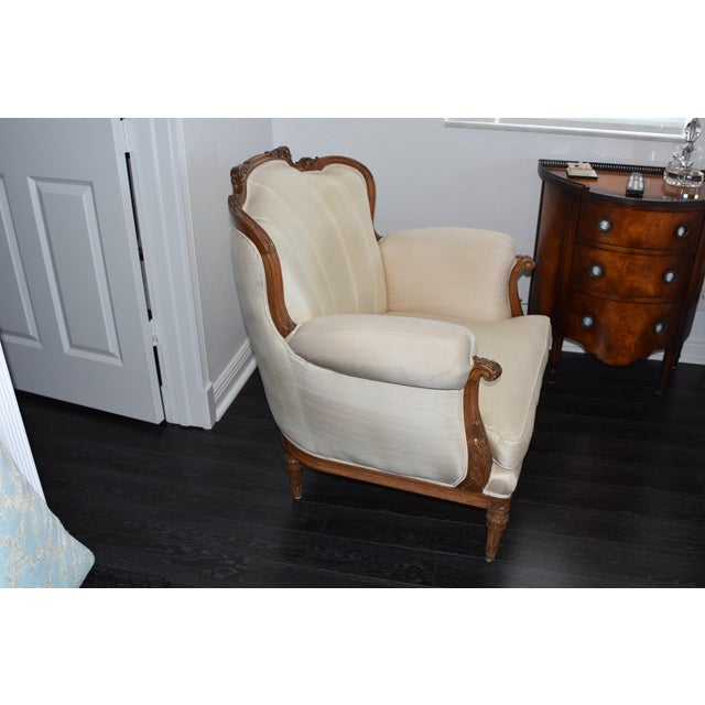 This Beautiful French Chair is an exquisite Vintage Circa 1930. Hand-carved - Will need new Upholstery. This Collectible...