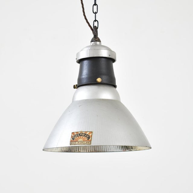 Silver Pendant Mercury Glass Light from Gec Gecoray, 1920s For Sale - Image 8 of 8