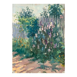 Original Impressionism Oil Painting: Spring Landscape, Ukrainian Artist (1961) 38-28 For Sale