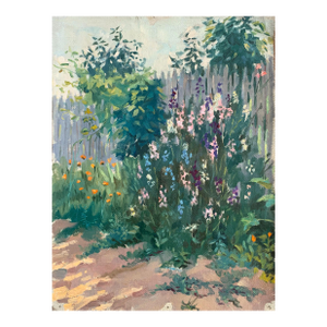 Original Impressionism Oil Painting: Spring Landscape, Ukrainian Artist (1961) 38-28