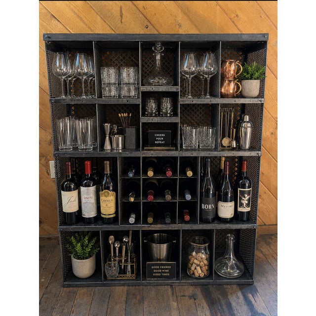 1940s 1940's French Postal Sorting Cabinet/Cubby/Shelves For Sale - Image 5 of 12