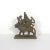 Mid 20th Century Vintage Brass Statue of Hindu Goddess Durga Riding a Lion a Symbol of Strength Protection and Motherhood Shiva For Sale - Image 5 of 9