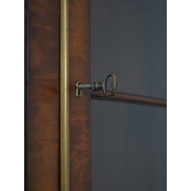 Brown Theodore Alexander Inlaid Mahogany Large China Cabinet For Sale - Image 8 of 18