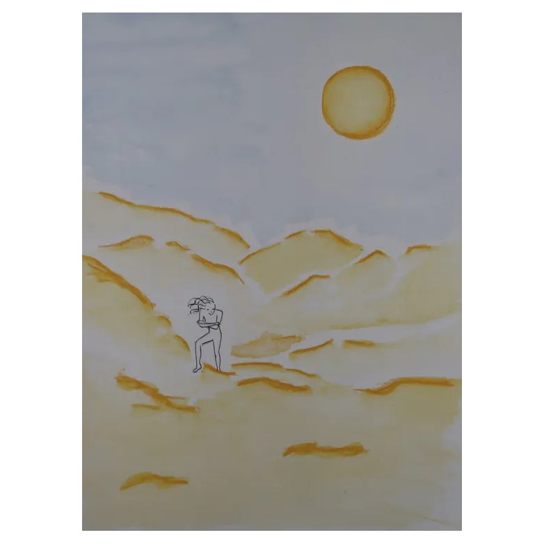 Gabrielle Rul, The Road Is Long, 2021, Watercolor | Chairish