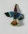 Handmade Beaded Vintage Key Chain Locket Tropical Bird of Patadise For Sale - Image 4 of 4