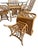 Mid 20th Century Mid 20th Century Rattan Latticed Dining Set With Glass Top Table For Sale - Image 5 of 16