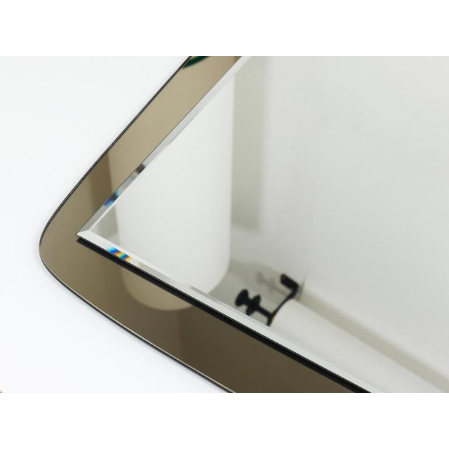 Glass Large Mid-Century Modern Wall Mirror from Cristal Arte, 1970s For Sale - Image 7 of 18