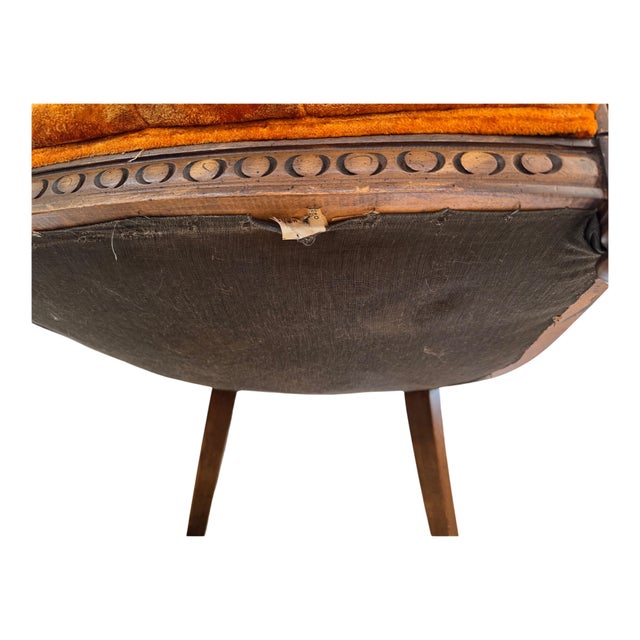 Sienna Late 19th Century Louis XVI Style Bergere Chair For Sale - Image 8 of 9