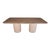 Raye Travertine Dining Table 74" For Sale
