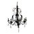 Tole Crystal Chandelier For Sale