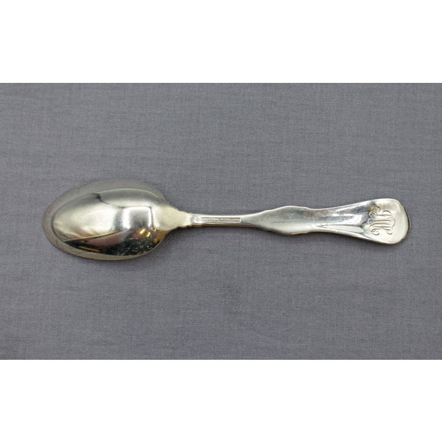 Sterling silver New York City souvenir spoon by Tiffany & Co. Late 19th-early 20th century. Featuring the Brooklyn Bridge....