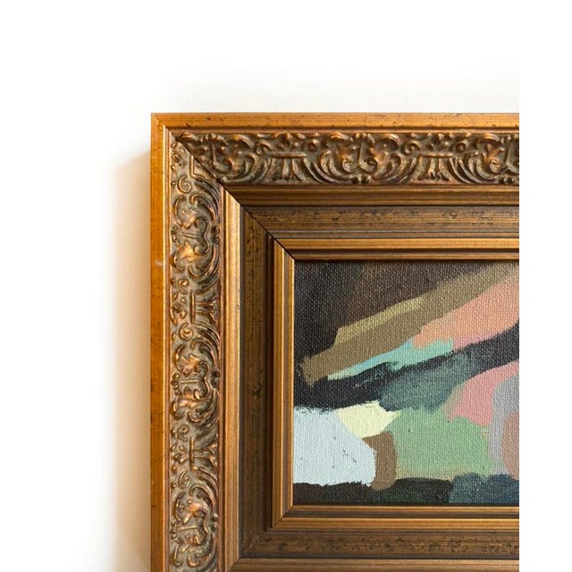 Abstract "Sage and Velvet" 2026 Framed Mini Painting by Jessalin Beutler For Sale - Image 3 of 3