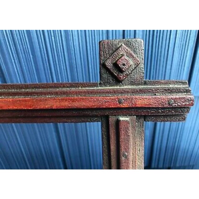 Vintage Early 20th Century Tramp Art Wall Pocket Candle Box For Sale In Greenville, SC - Image 6 of 12