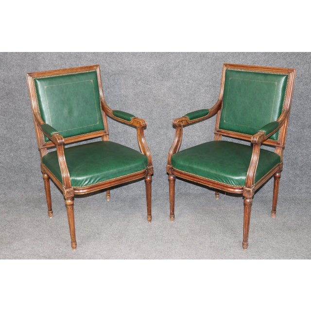 1950s Set of 8 Maison Jansen Style French Louis XVI Dining Chairs Circa 1950s For Sale - Image 5 of 13