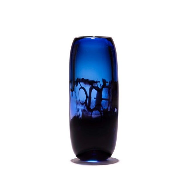 Harvest Graal Blue Glass Copper by Tiina Sarapu For Sale - Image 4 of 16