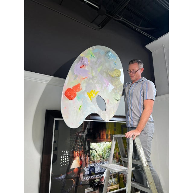 Acrylic Painting by Belarusian Artist Yury Darashkevich “Behind the Scenes Palette #6 Soft” For Sale - Image 12 of 13