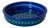 Mid-Century Italian Vivid Blue Hand Painted Pottery Bowl For Sale