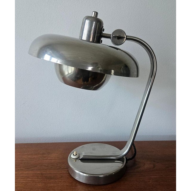 Functionalism Art Deco Bauhaus Chrome Table Lamp by Franta Anyz, 1930s For Sale - Image 9 of 18