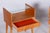 Mid-Century Modern Bedside Tables in Oak and Glass, 1950s, Set of 2 For Sale - Image 9 of 11
