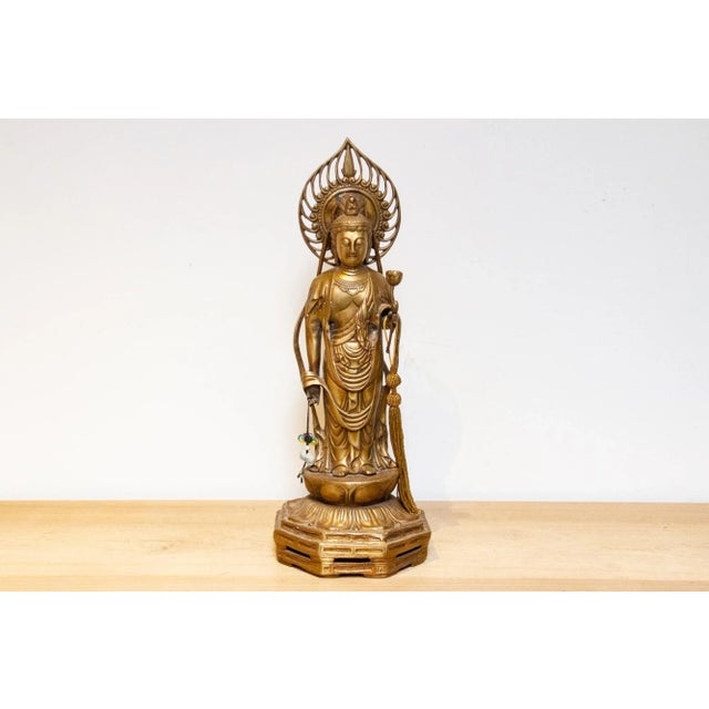Japanese Mid 20th Century Tall Japanese Buddha For Sale - Image 3 of 10