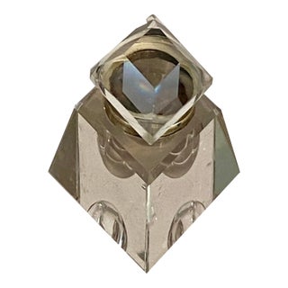 Antique Crystal Desktop Inkwell For Sale