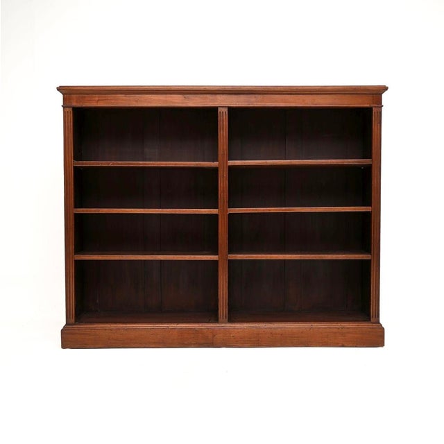 Antique Victorian Open Bookcase, 1860 For Sale - Image 3 of 10