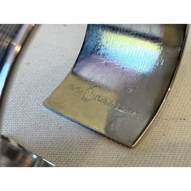 Vintage Polo Ralph Lauren Silverplated Napkin Rings, Set of 12 For Sale - Image 11 of 13