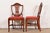 Baker Furniture Style Federal Carved Mahogany Shield Back Dining Chairs, Set of Four For Sale - Image 10 of 12