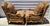 Chinoiserie French Bergère Armchairs Chinoiserie Fabric Down Cushions by Classics Furniture For Sale - Image 3 of 15