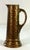 Ceramic 1930s Handcrafted, Artisan – Ceramic Large, Pitcher, and Eight Tankards-in a Hammered Copper Lusterware Finish - Set of 9 For Sale - Image 7 of 11