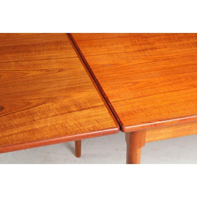 Mid-Century Danish Extending Teak Dining Table, 1970s For Sale - Image 13 of 14