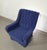 Vintage Lounge Chair in Blue Wool and Boucle, 1970s For Sale - Image 15 of 16