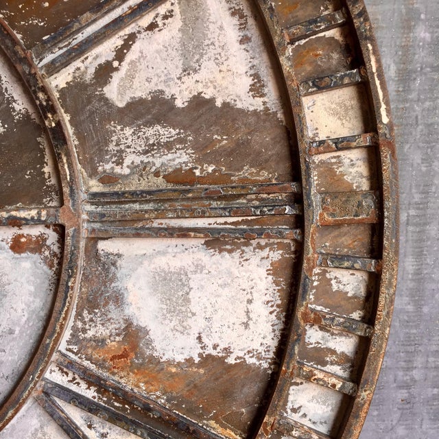 Distressed Metal Reproduction Clock Face Chairish