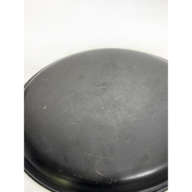 Black Black Painted Metal Tray, France, 1960 For Sale - Image 8 of 11