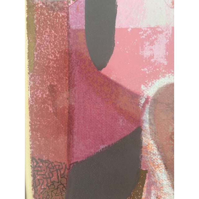 Mid-Century Modern 1960s Mid-Century Modern Print of a Woman Signed by Listed Artist For Sale - Image 3 of 12