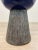 Original retail $440, stylish Made Good Modern Colbal Blue Handmade Loz Stool black washed gray ceramic base, showroom...