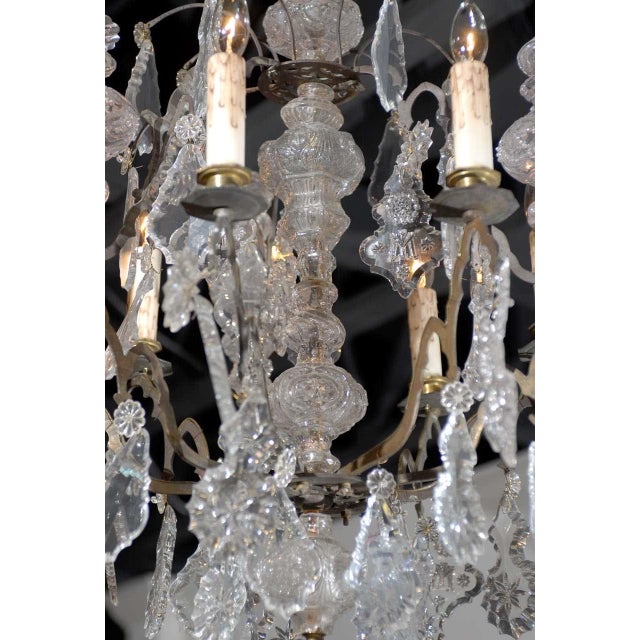 1860s French Baroque Revival Six-Light Crystal Chandelier from a Church For Sale - Image 4 of 10