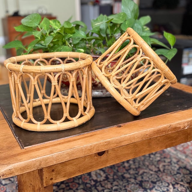 These are great bases, stands, or decor! They could be repurposed with a glass top, or used as decor just like they are....