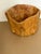 Elevate your space with this substantial, one-of-a-kind 1970's hand-carved live edge wood bowl. Standing an impressive 7.5...