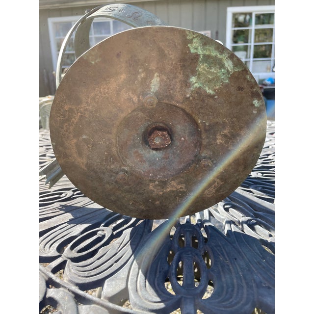 Vintage Verdigris Bronze Sundial For Sale - Image 9 of 15