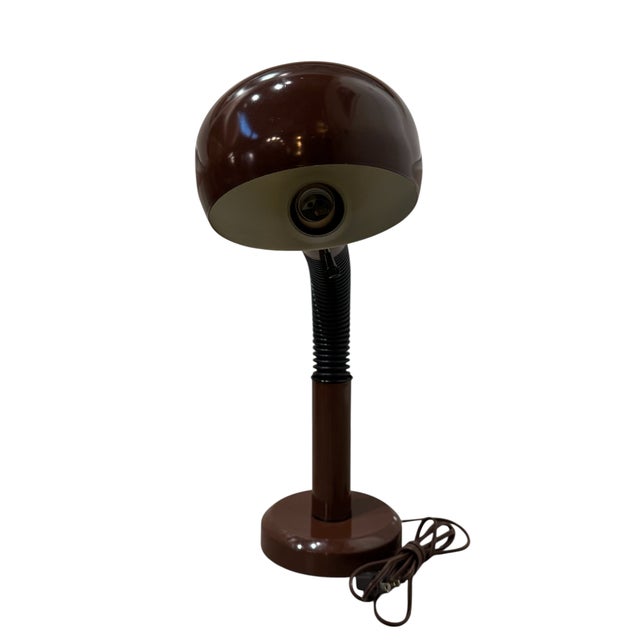 At full extension: 6”W x 23 1/2”H x 6”D This is a vintage Fagerhults Cobra table lamp, a highly sought-after design piece...