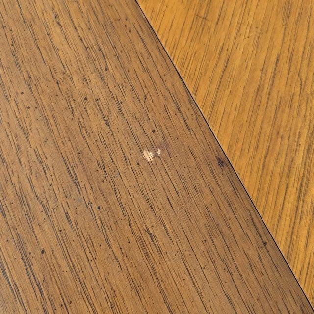 1960s Drexel Esperanto Walnut Oval Extension Dining Table With Two Leaves For Sale - Image 15 of 18