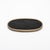 2020s Oval Tray in Black Shagreen With Bronze Patina Brass by Kifu Paris For Sale - Image 5 of 7
