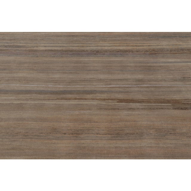 Rug & Kilim Rug & Kilim’s Modern Textural Rug, Beige and Gray Tone-on-Tone Neutrals For Sale - Image 4 of 8