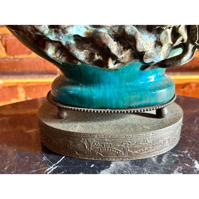 Asian Styled Ceramic Lamp by Fantoni For Sale - Image 6 of 9