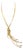 A 2000s High Quality Costume Jewelry Gilt Metal Italian Snake Necklace For Sale