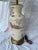 1950s Vintage Chinoiserie Porcelain Table Lamp W/Silk Pagoda Shade For Sale - Image 5 of 10